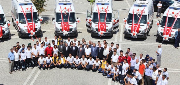 Konya’da 19 ambulans hizmete girdi