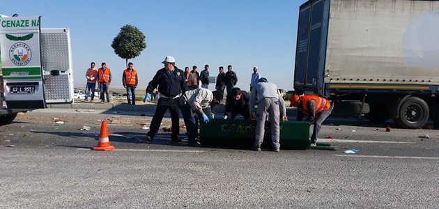 Konya’da tır otomobille çarpıştı: 1 ölü