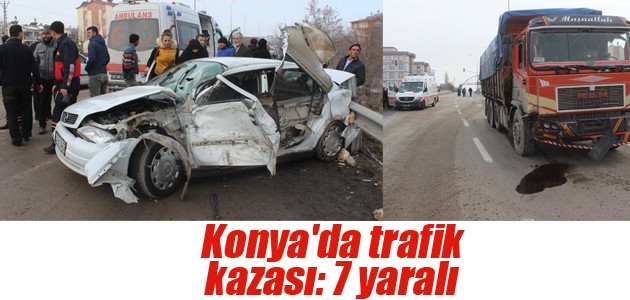 Konya’da trafik kazası: 7 yaralı
