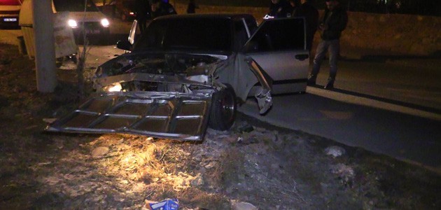 Konya’da polisten kaçan sürücü kaza yaptı