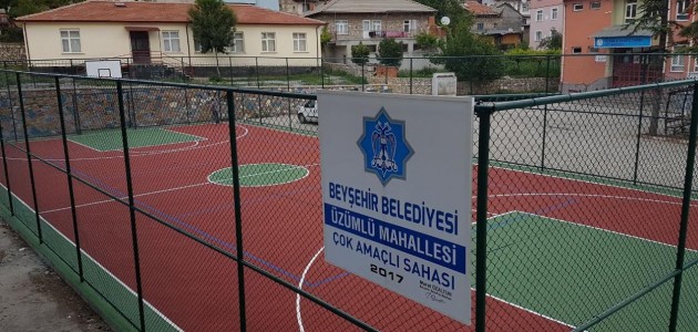 Beyşehir’de okul bahçelerine spor kompleksi