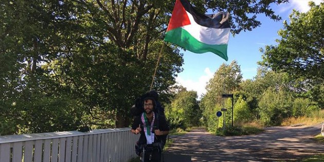 Yahudi aktivist, İsrail zulmüne karşı Filistin’e yürüyor