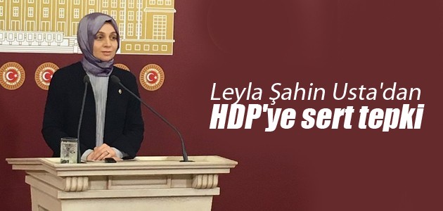 Leyla Şahin Usta’dan HDP’ye sert tepki: Her fırsatta Türkiye aleyhinde oy kullandılar
