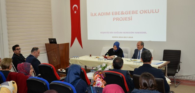 Konya’da İlk Adım Ebe-Gebe Okulu proje toplantısı