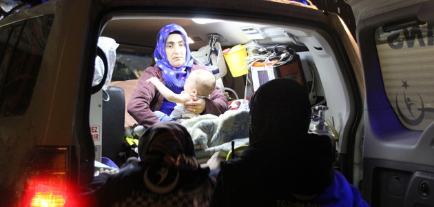 Paletli ambulans Umut bebeğe 3 saatte ulaştı