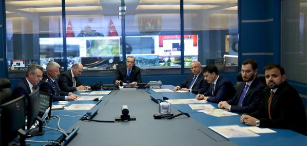 Cumhurbaşkanı Erdoğan, Zeytin Dalı Harekatı’na ilişkin bilgi aldı