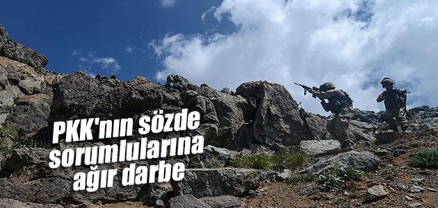 PKK’nın sözde sorumlularına ağır darbe