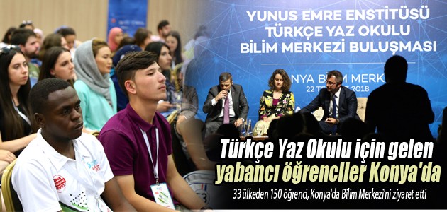 Türkçe Yaz Okulu için gelen yabancı öğrenciler Konya’da