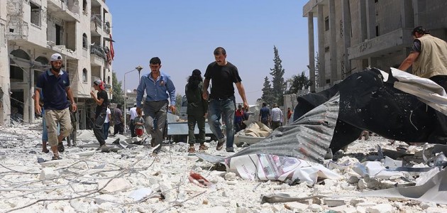 Esed rejiminden İdlib’e yoğun hava saldırıları