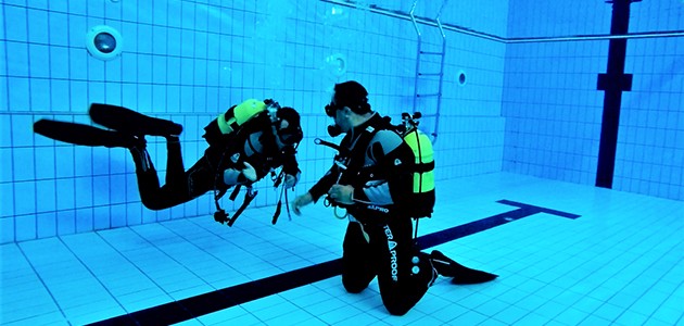 NEÜ’de donanımlı dalış dersleri ile arama kurtarma eğitimleri veriliyor