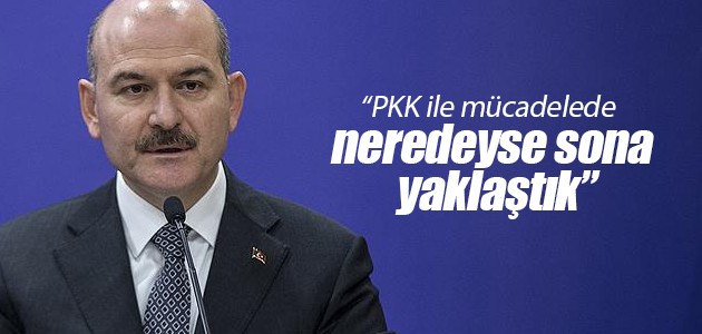 İçişleri Bakanı Soylu: PKK ile mücadelede neredeyse sona yaklaştık