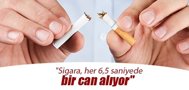 “Sigara, her 6,5 saniyede bir can alıyor“