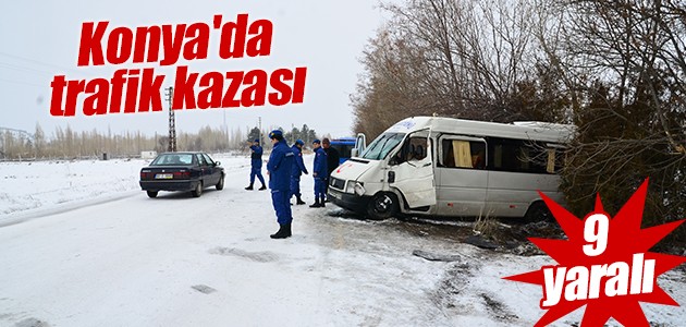 Konya’da trafik kazası: 9 yaralı