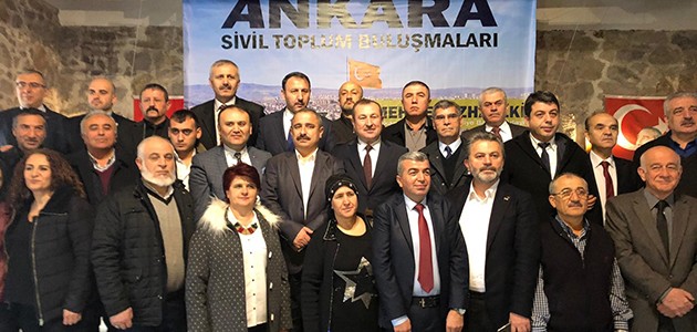 Ankara’da bulunan STK’lar Özhaseki’yi destekleme kararı aldı