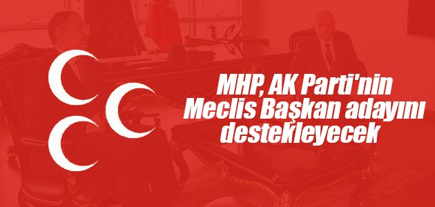 MHP, AK Parti’nin Meclis Başkan adayını destekleyecek