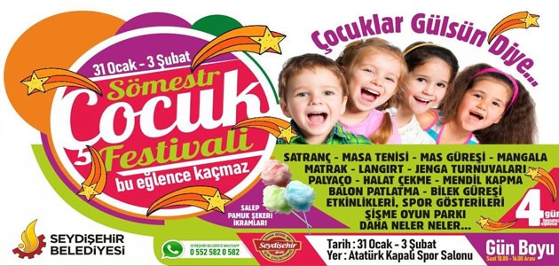 Seydişehir’de çocuk festivali