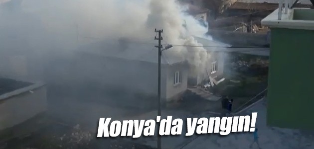 Konya’da yangın!