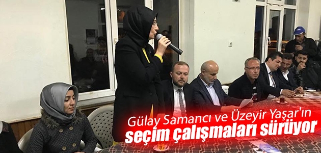 Gülay Samancı ve Üzeyir Yaşar’ın seçim çalışmaları sürüyor