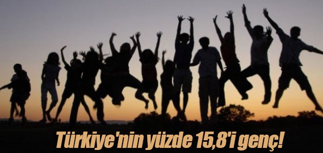 Türkiye’nin yüzde 15,8’i genç!