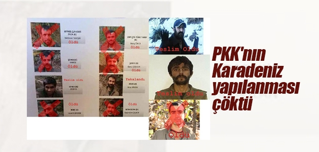 PKK’nın Karadeniz yapılanması çöktü