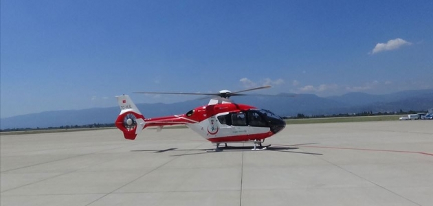 Salça kazanına düşen çocuk, ambulans helikopterle Ankara’ya sevk edildi