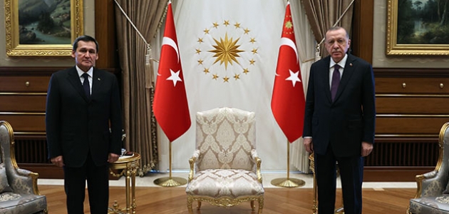 Cumhurbaşkanı Erdoğan, Türkmenistan Dışişleri Bakanı Meredow'u kabul etti