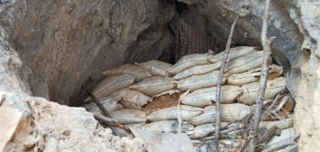 Teröristlerin kullandığı 3 mağara imha edildi