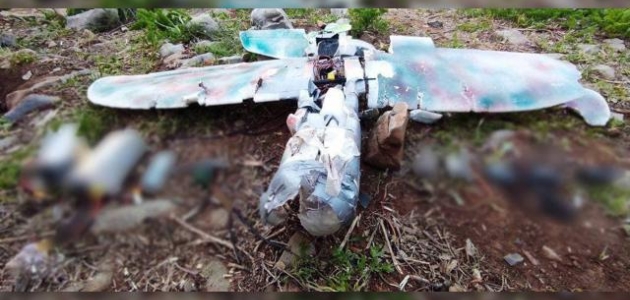 Metina'da teröristlerin maket uçağı düşürüldü 