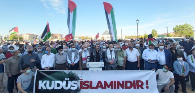  Konya'da Kudüs'e destek konvoyu     