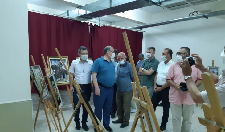 Karapınar'da resim sergisi açılışı