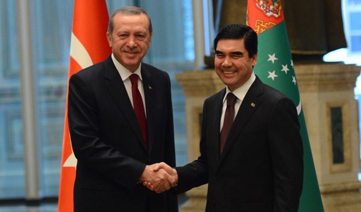 Cumhurbaşkanı Erdoğan Türkmenistanlı mevkidaşı ile görüştü