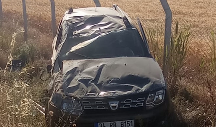 Konya’da otomobil şarampole devrildi: 6 yaralı