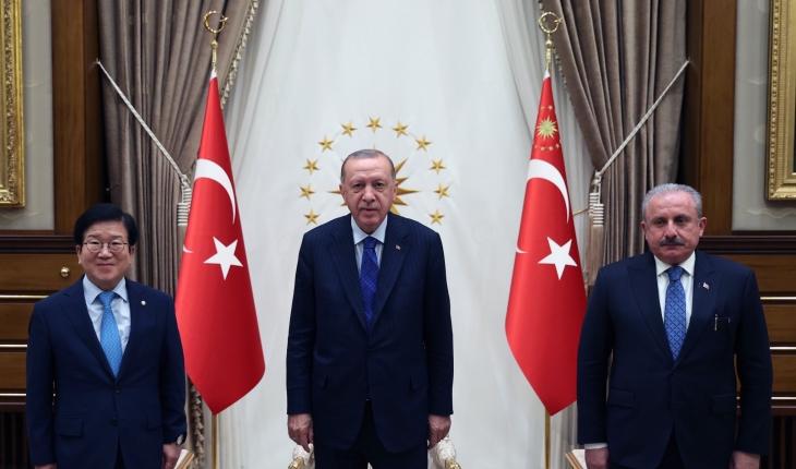 Cumhurbaşkanı Erdoğan, Güney Kore Meclis Başkanı Park Byeong-seug’u kabul etti