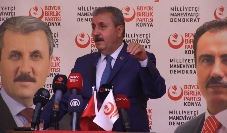 BBP Genel Başkanı Destici Konya’dan önemli mesajlar verdi