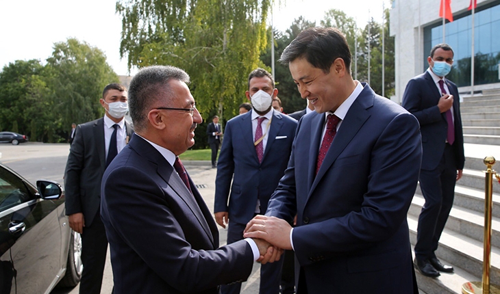 Fuat Oktay, Kırgızistan Bakanlar Kurulu Başkanı Maripov ile görüştü