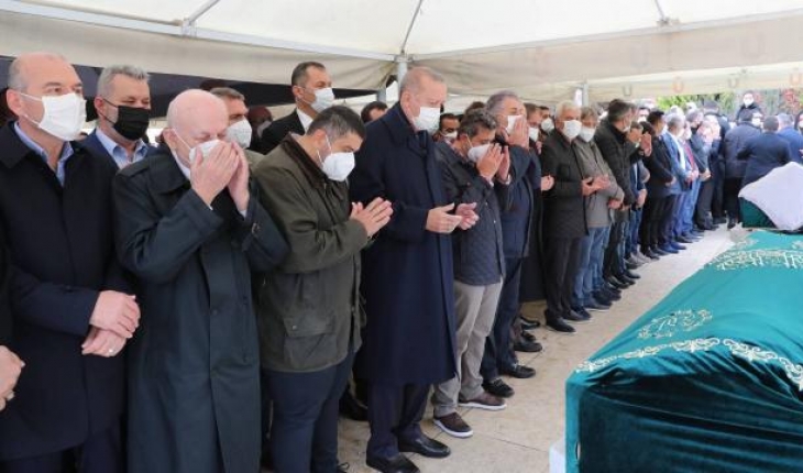 Cumhurbaşkanı Erdoğan, Ahmet Gür'ün cenaze törenine katıldı