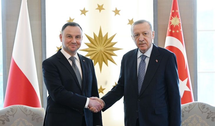 Cumhurbaşkanı Erdoğan, Polonyalı mevkidaşı Duda ile görüşüyor