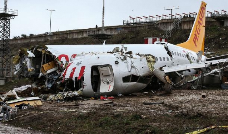 Sabiha Gökçen’deki uçak kazasına ilişkin kaza kırım raporu tamamlandı