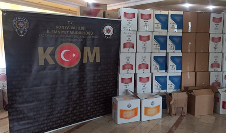 Konya’da kaçak sigara operasyonu: 4 gözaltı