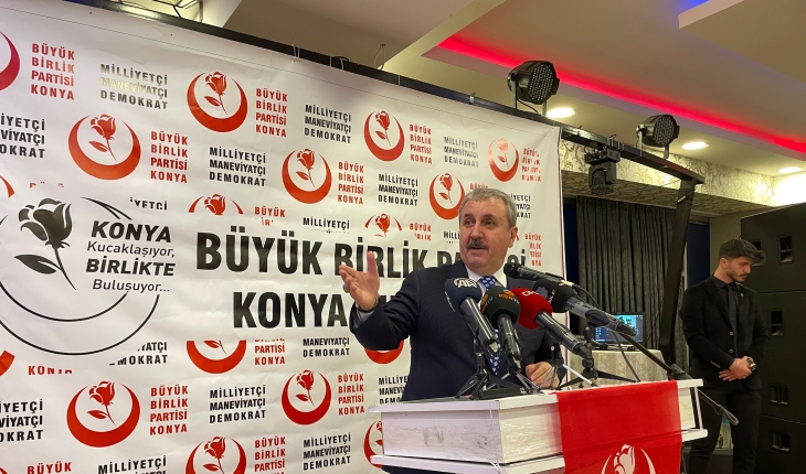 BBP Genel Başkanı Destici, partisinin Konya'daki iftar programında konuştu