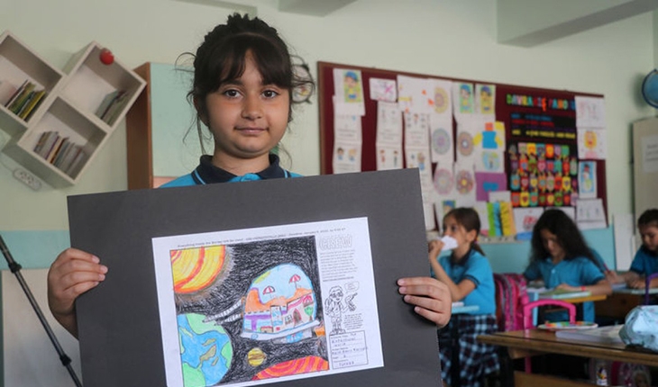 7 yaşındaki Karin Berra, NASA'nın resim yarışmasını kazandı