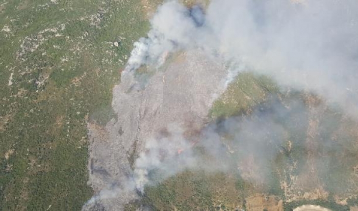Karaburun'daki yangın 15 saat sonra söndürüldü