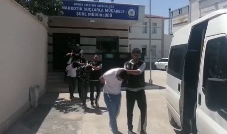 Konya polisinden uyuşturucuya geçit yok:17 gözaltı
