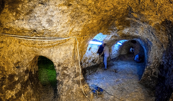 Konya’da tesadüfen keşfedilen antik yer altı şehri heyecanlandırdı