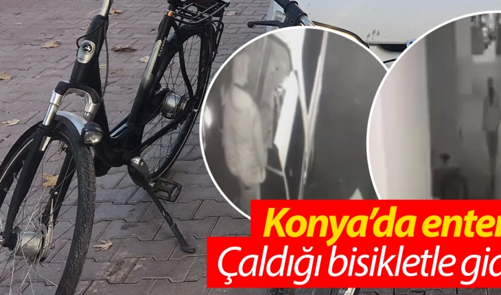 Konya’da enteresan hırsızlık! Çaldığı bisikletle gidip kamyonet çaldı