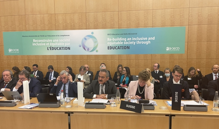 Milli Eğitim Bakanı Özer, OECD Eğitim Bakanları Toplantısı Genel Kurul Açılış Oturumu'nda konuştu