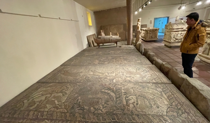 Konya’daki taban mozaikleri özenle korunuyor
