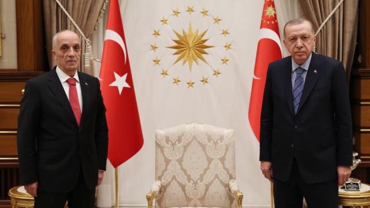 Cumhurbaşkanı Erdoğan TÜRK-İŞ Genel Başkanı Atalay’ı kabul etti
