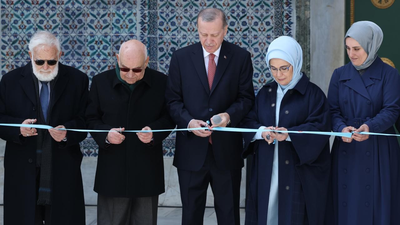 Cumhurbaşkanı Erdoğan, Topkapı Sarayı'nda restorasyonu tamamlanan birimlerin açılışını yaptı