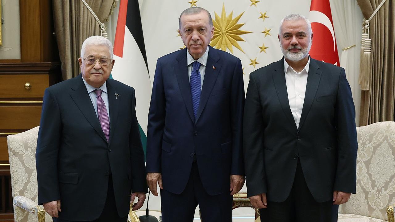 Cumhurbaşkanı Erdoğan, Abbas ve Haniye ile görüştü